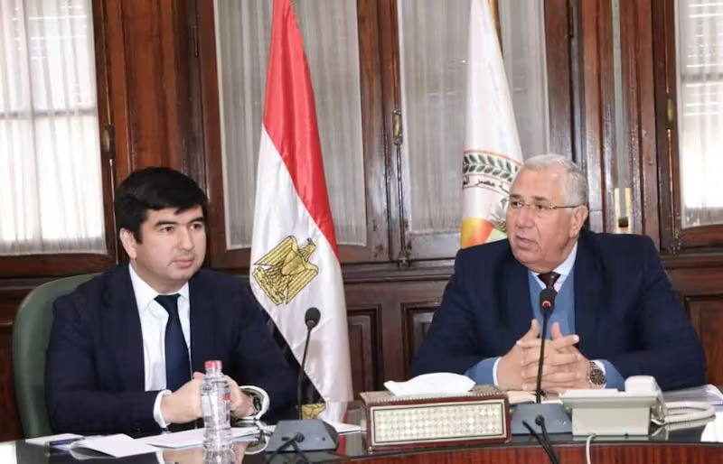 Egypt’s-minister-of-agriculture-meets-his -uzbek-counterpart